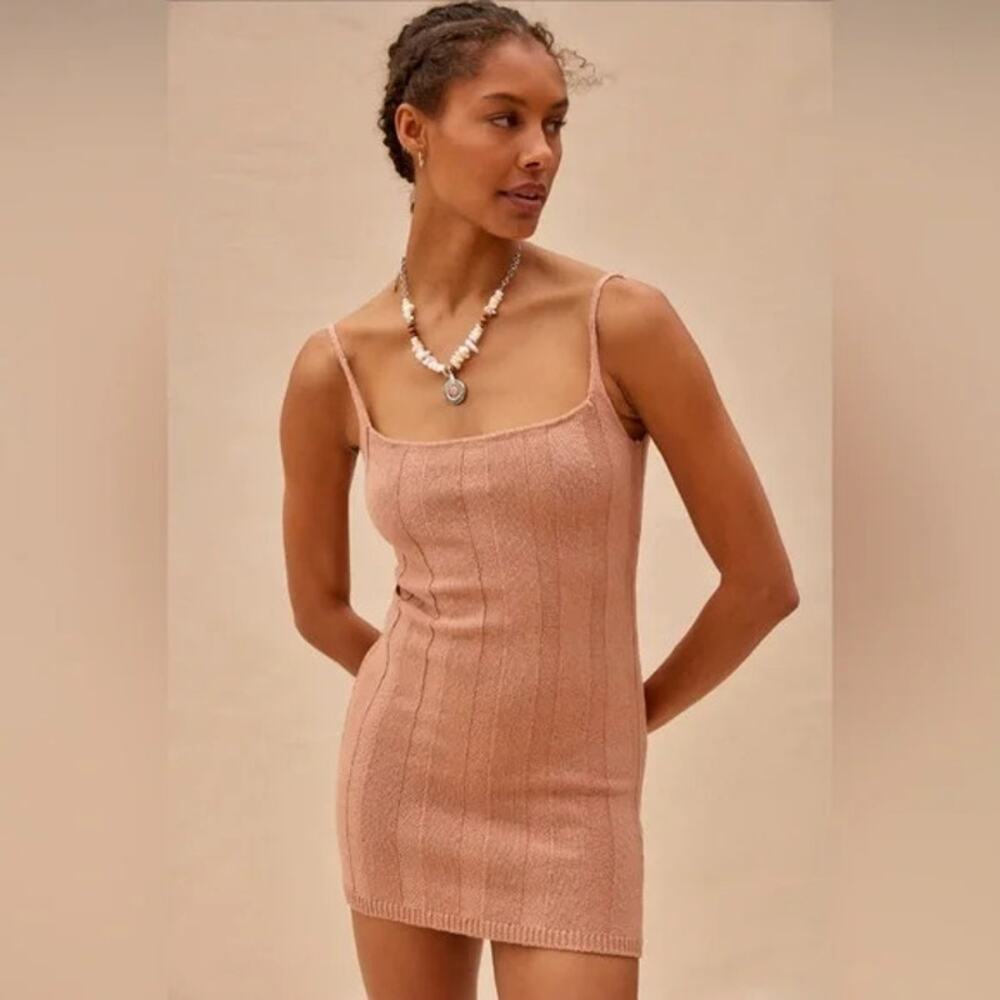 Free People Beach Women's Stellar Knit Mini Slip Dress Size Medium NWT FP Beach - Picture 8 of 9